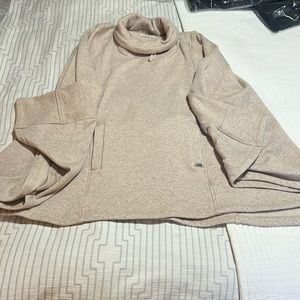 UGG fleece poncho with sleeves